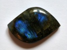 850763 Kaboszon labradoryt markiza , ok.: 42,7x28,4x9mm