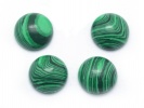 910508 Kaboszon malachit ok.: 10mm 2szt
