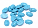 910401 Kaboszon turkus ok.: 18x13mm 2szt
