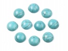 910419 Kaboszon turkus ok.: 6mm 4szt