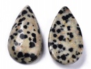 910467 Kaboszon jaspis łezka ok.: 27x16mm