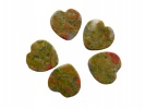 9104703 Kaboszon unakit serce 14x14mm
