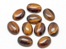 910483 Kaboszon tygrysie oko ok.: 18x13mm