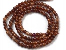 Granat kulka 3mm sznur