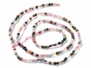 Mix kulka fasetowana 2mm sznur